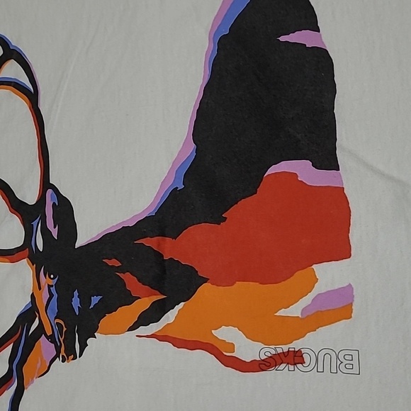 VINTAGE THE ALMIGHTY BUCK CREW-NECK FRONT POCKET TEE-SHIRT - Picture 5 of 16